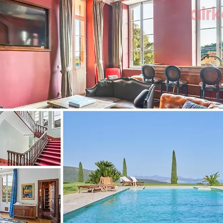 Villa Chateau De La Mere - Evenement - Seminaire - Mariage - Retraite Bien-etre - Sejour Sportif - Cousinade - Ideal Groupe & Famille - Cadre Nature Isole - Piscine - Vue Baie Saint-raphael - Grande Capacite D'accueil *