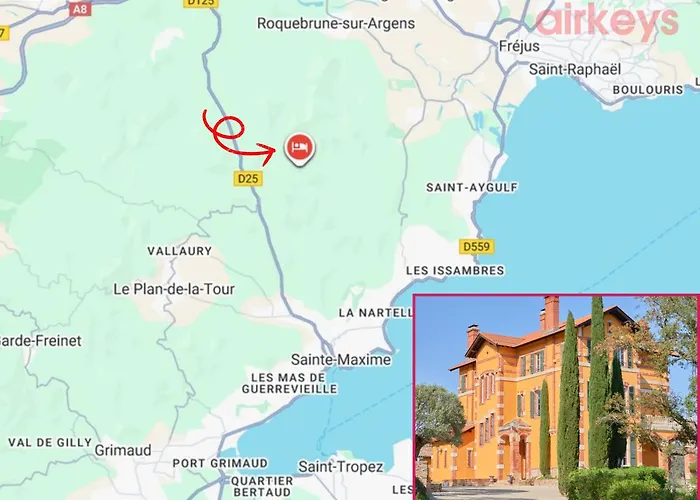 ヴィラ Chateau De La Mere - Evenement - Seminaire - Mariage - Retraite Bien-etre - Sejour Sportif - Cousinade - Ideal Groupe & Famille - Cadre Nature Isole - Piscine - Vue Baie Saint-raphael - Grande Capacite D'accueil サント・マキシム